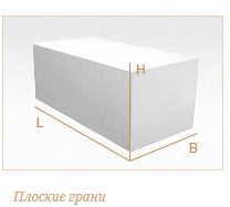 Газобетонный блок ГРАС D350, 600x250x350 мм
